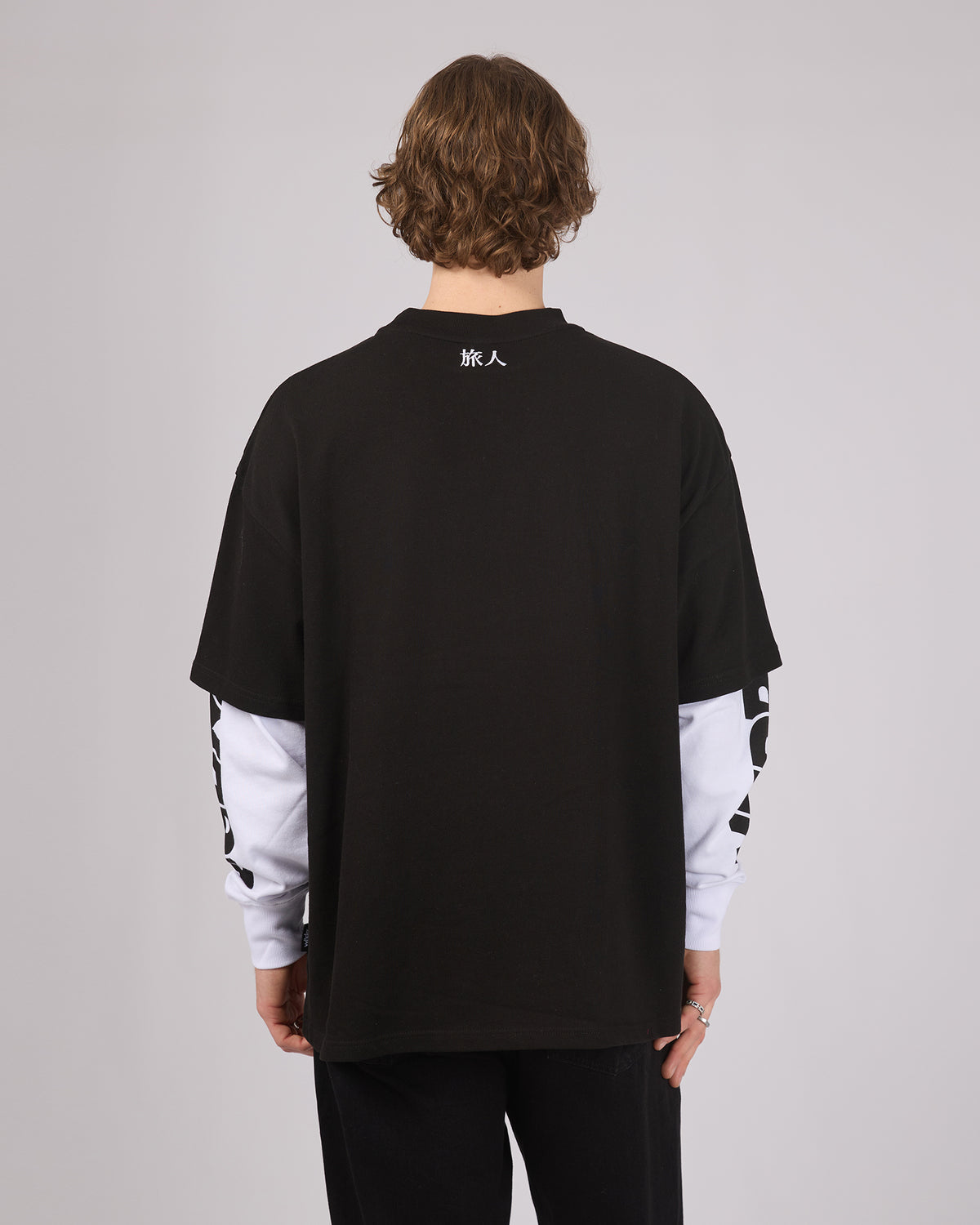 Shodo Layered Long Sleeve Tee Black