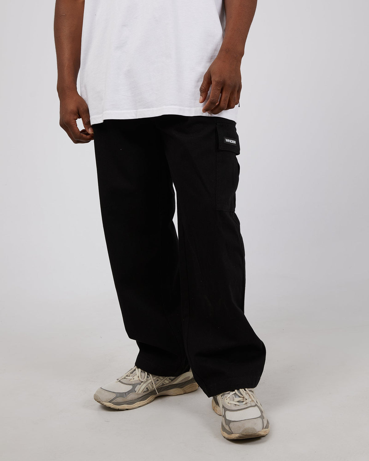 Wndrr-Booster Cargo Pant Black-Edge Clothing