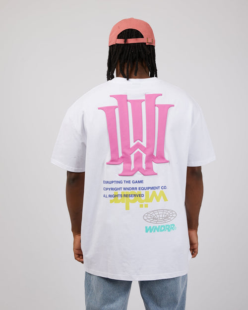 Wndrr-Obscure Box Fit Tee White-Edge Clothing