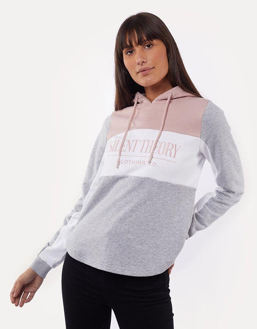 Lover Panelled Hoody Pink