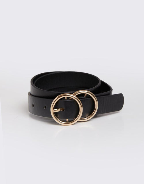Silent Theory Ladies-Double Ring Belt Gold-Edge Clothing