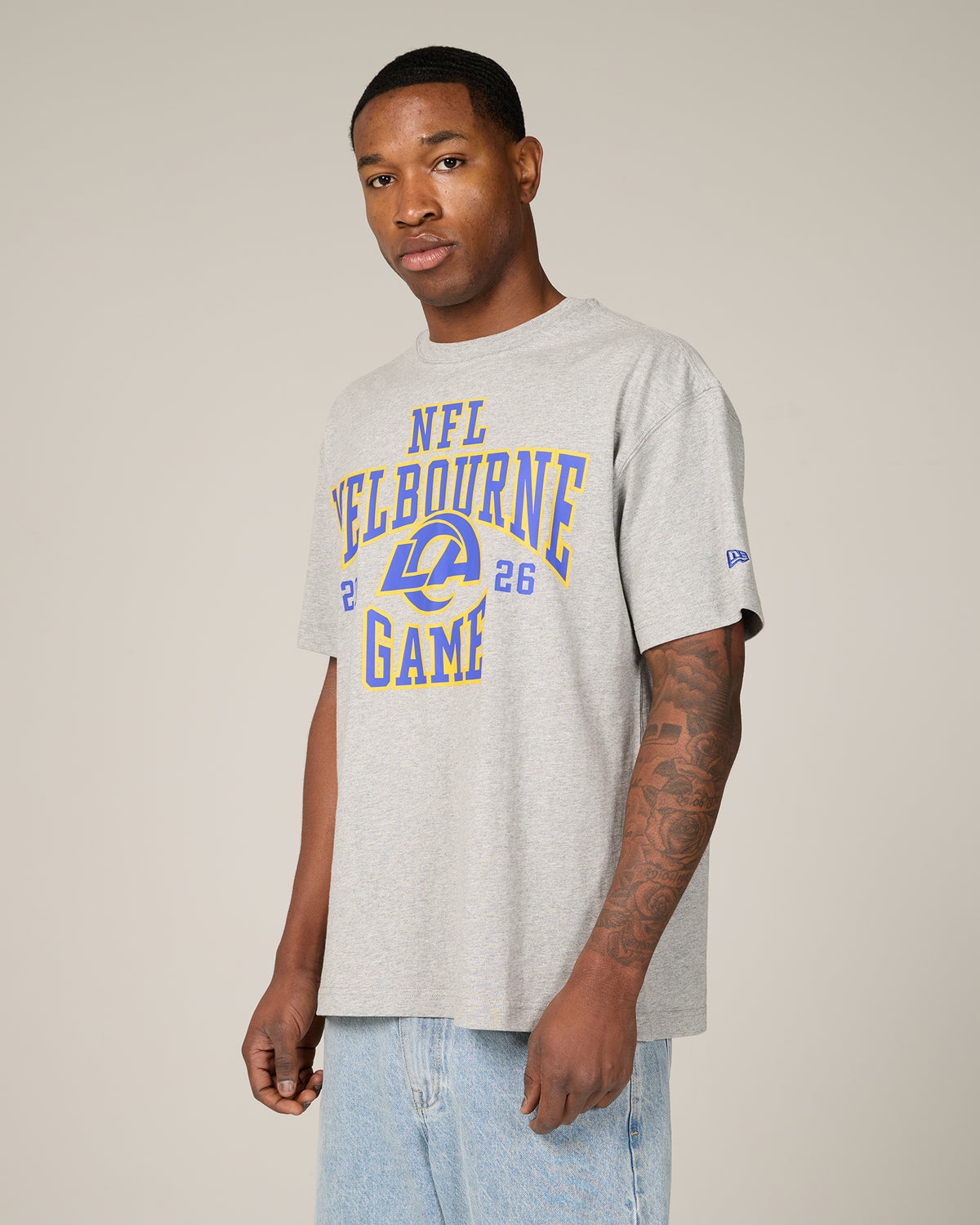 Los Angeles Rams NFL Melbourne 2026 Script Grey Marle