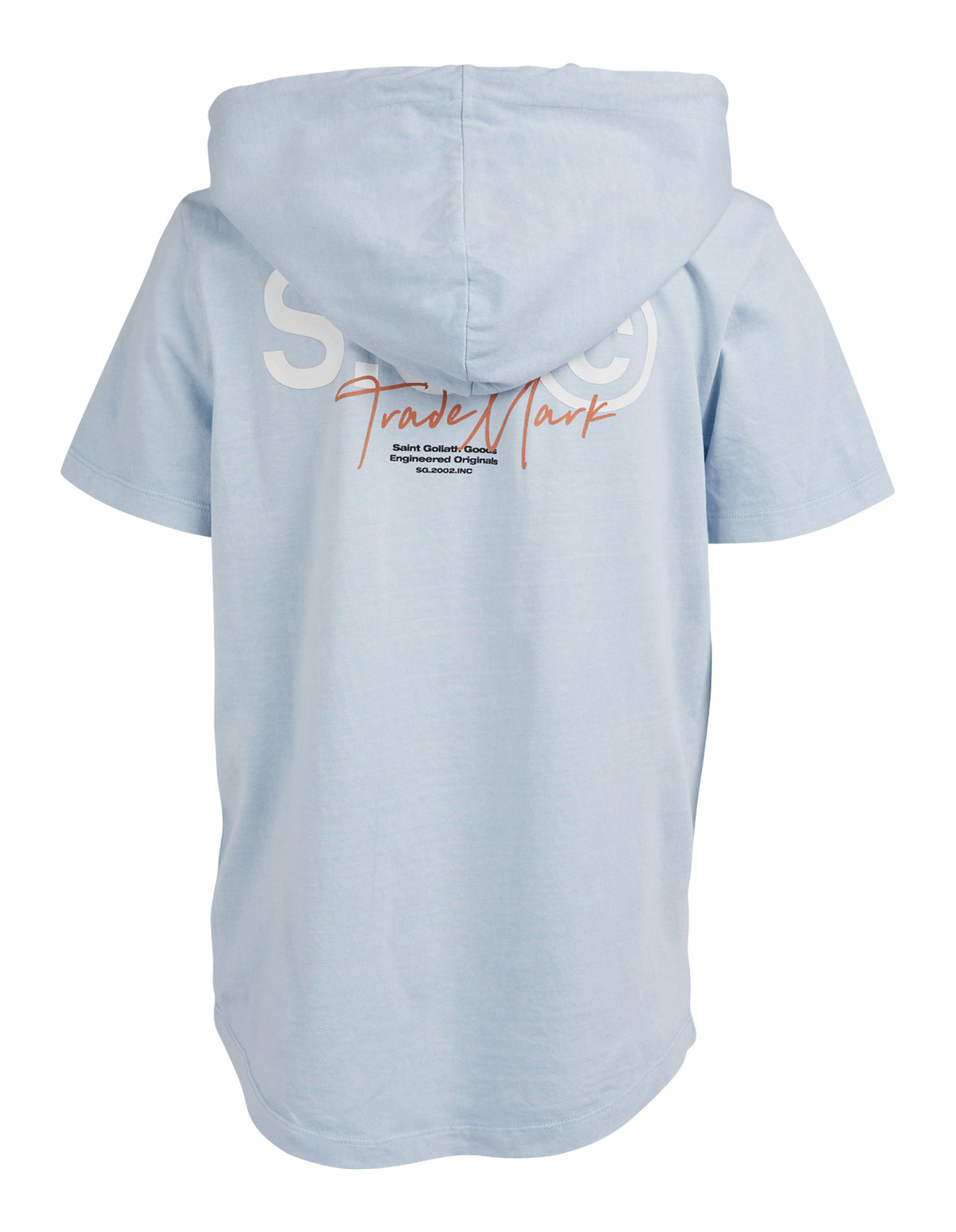 Teen Club Short Sleeve Hoodie Sky Blue