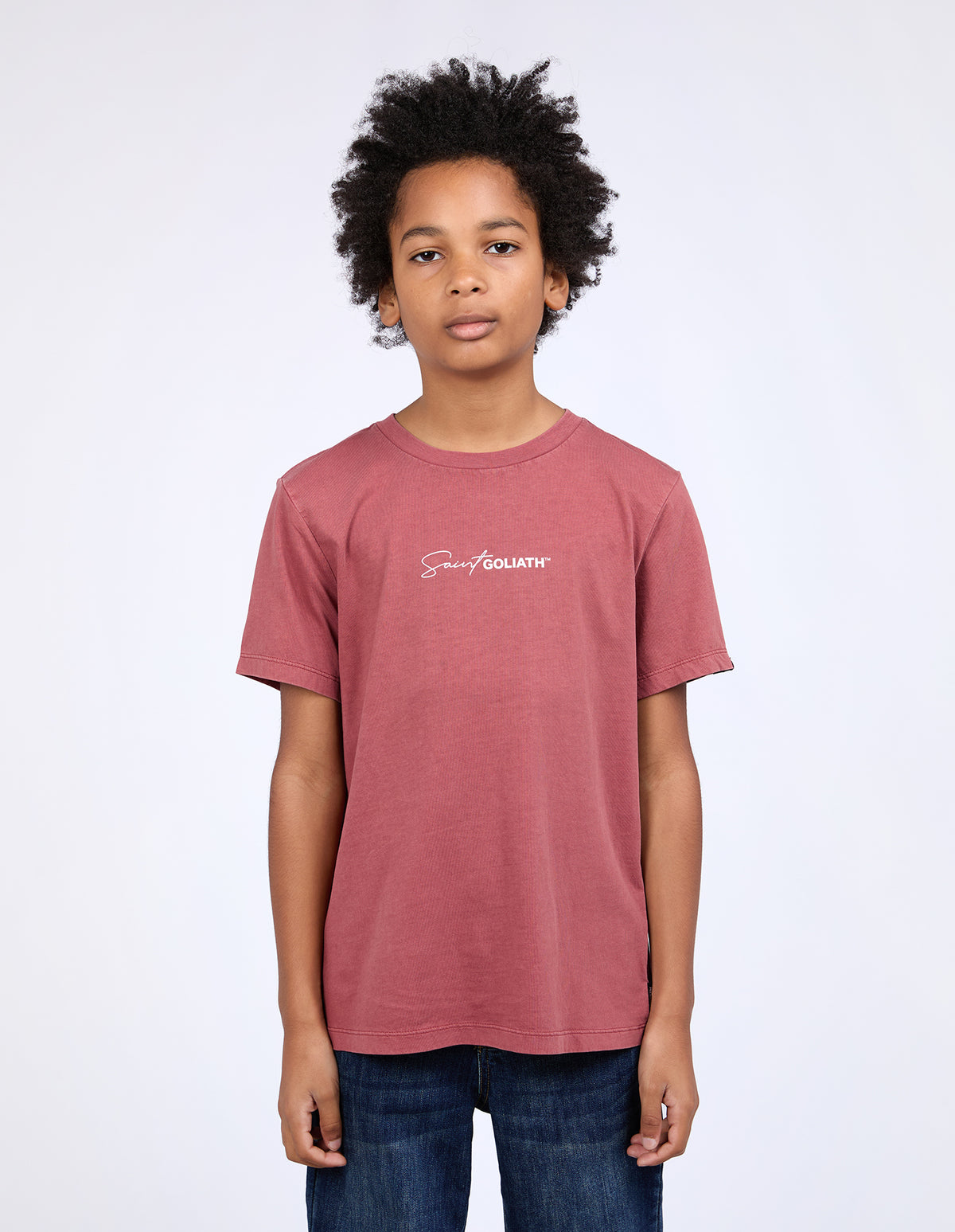 Teen Saint G Tee Crimson