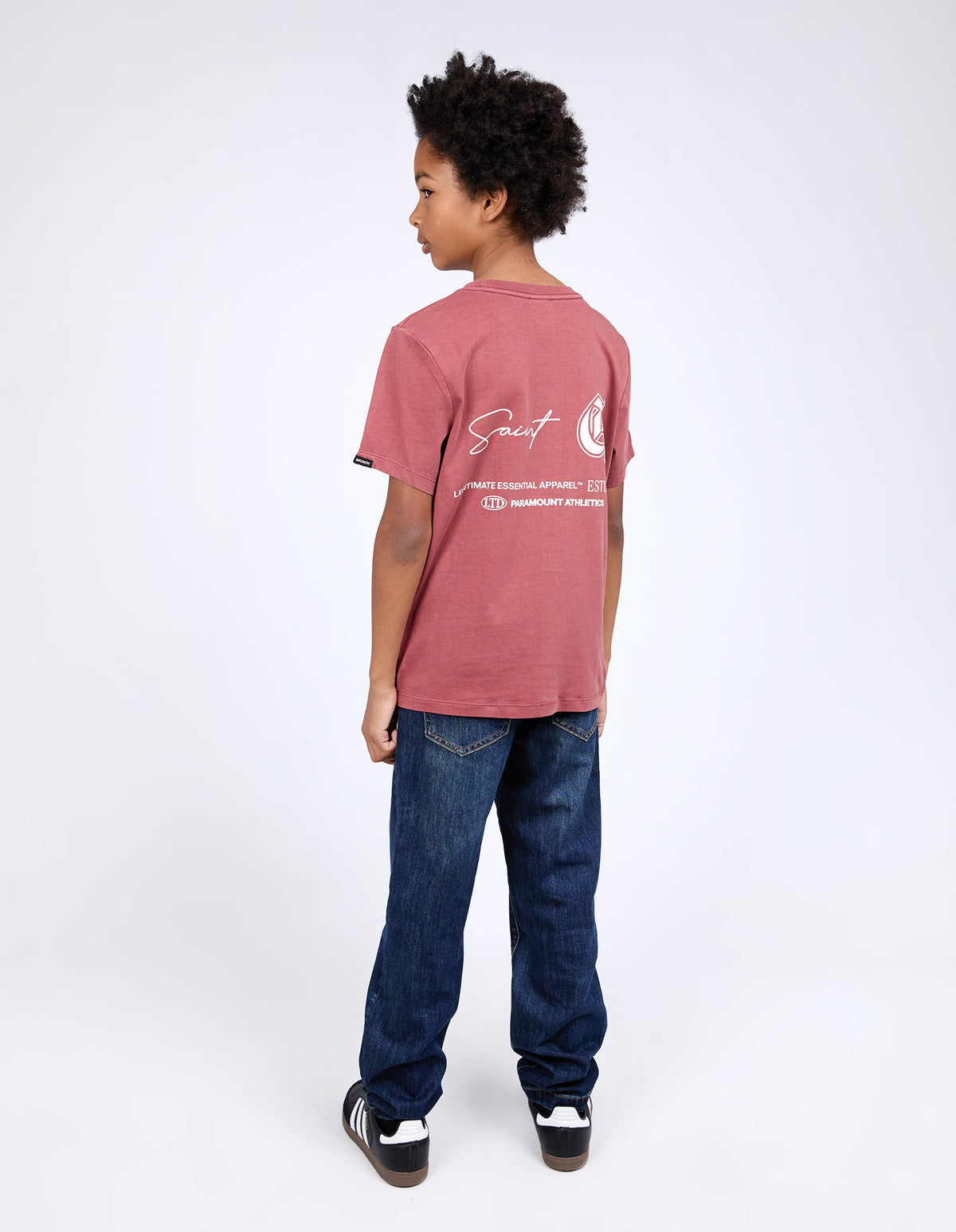 Teen Saint G Tee Crimson