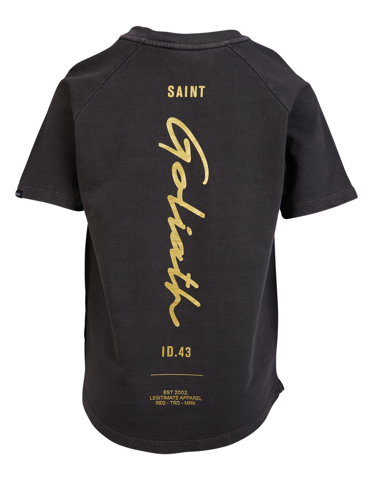Kids Gilded Tee Washed Black