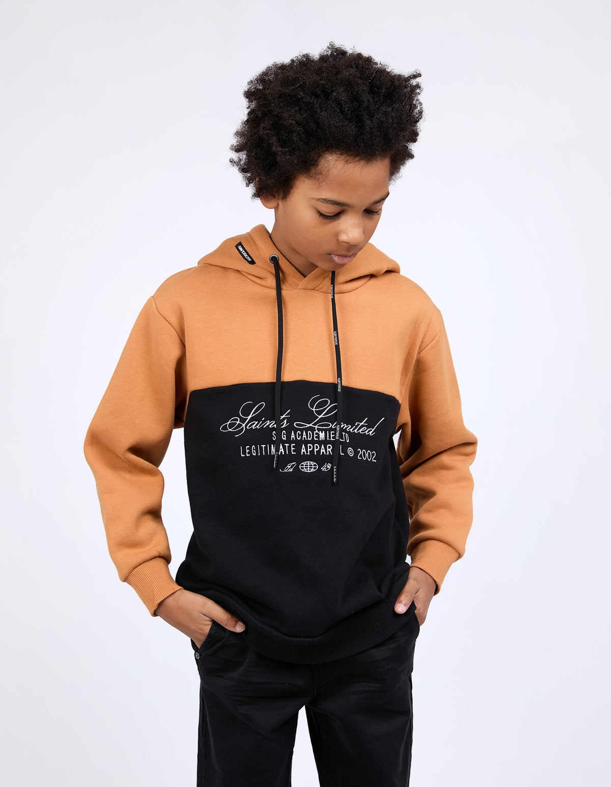 Teen Mark Hoodie Tan