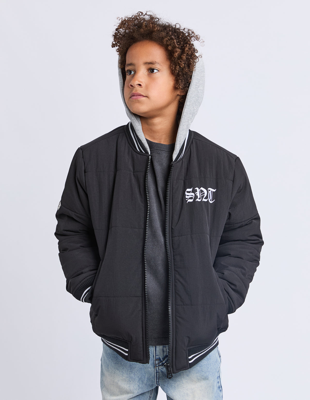 Teen Global Bomber Black