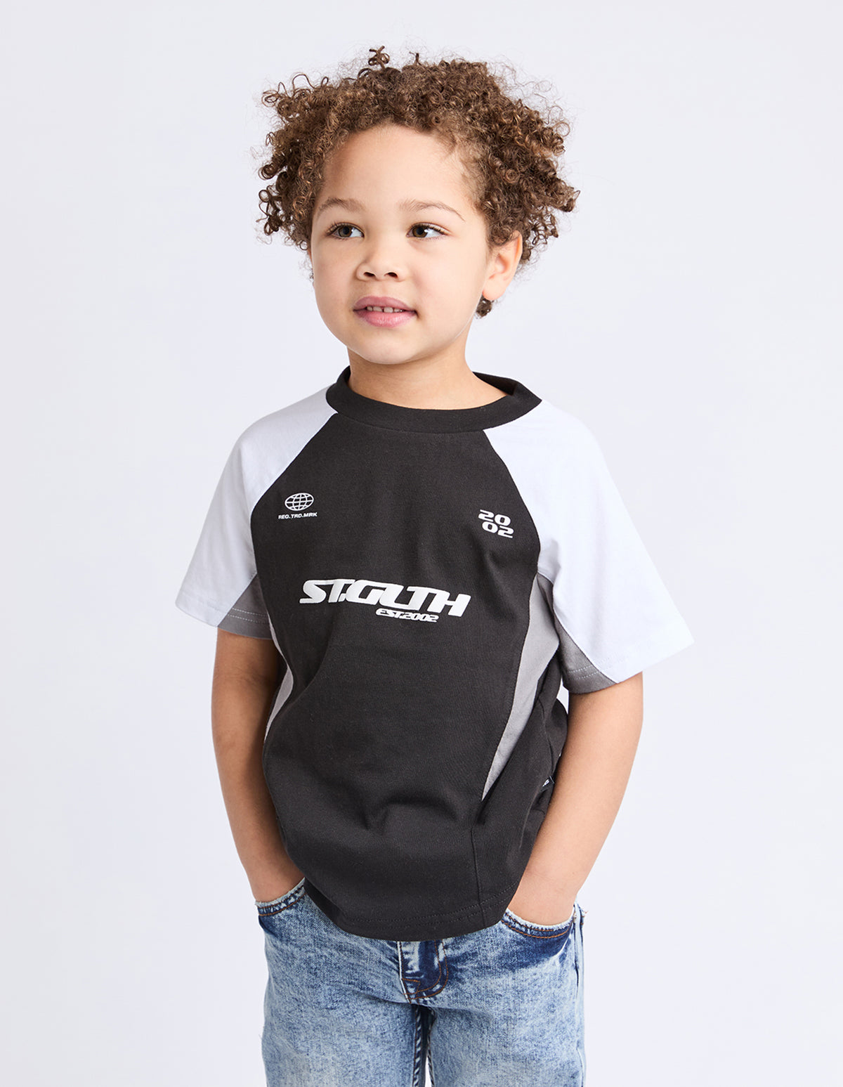 Kids Pitch Tee Black