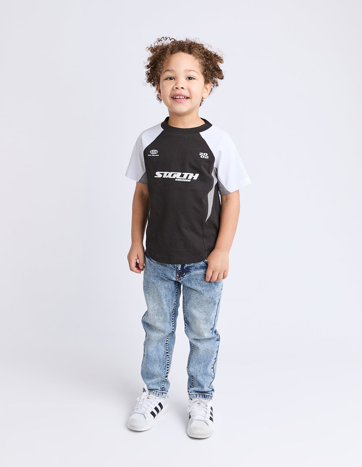 Kids Pitch Tee Black