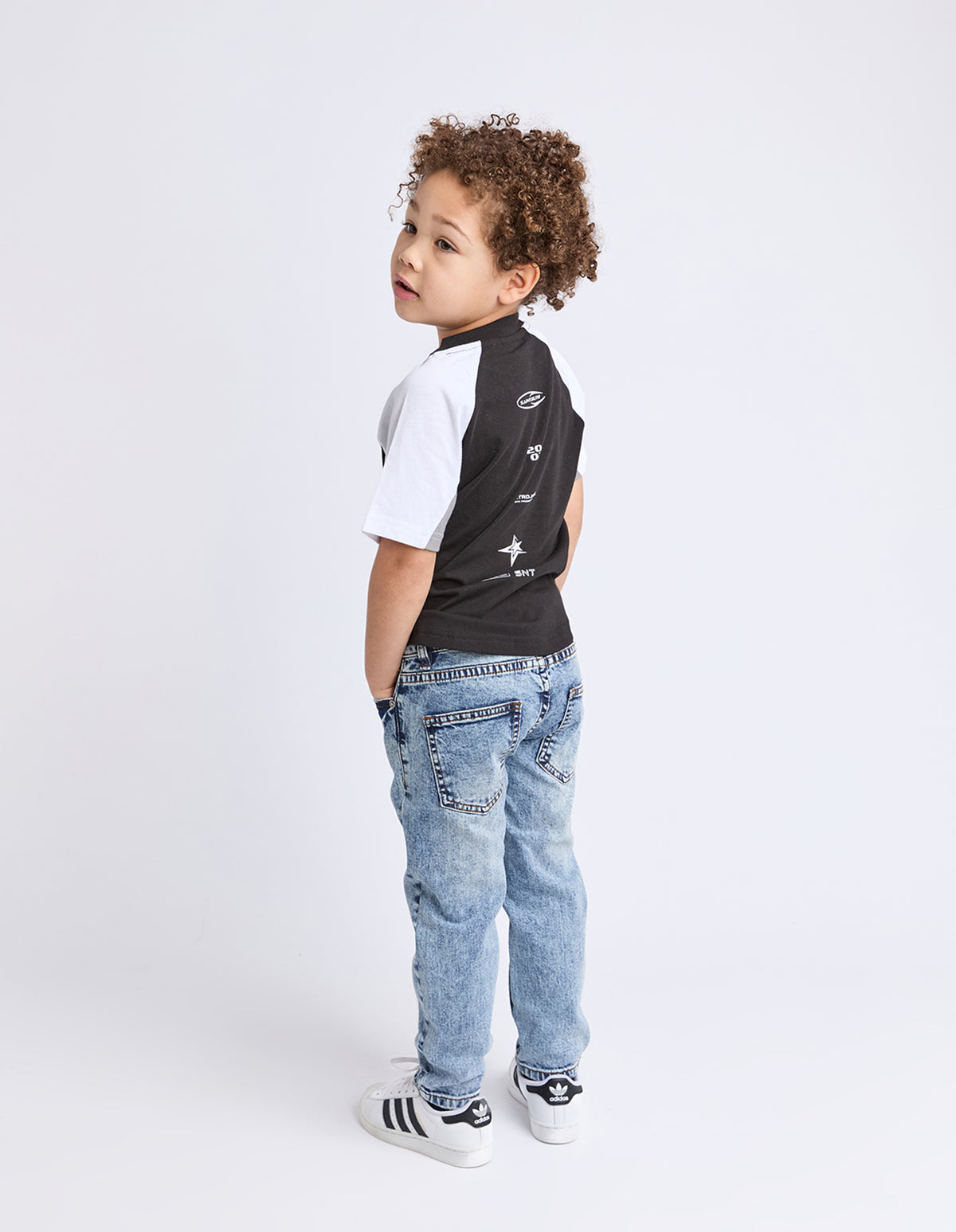 Kids Pitch Tee Black