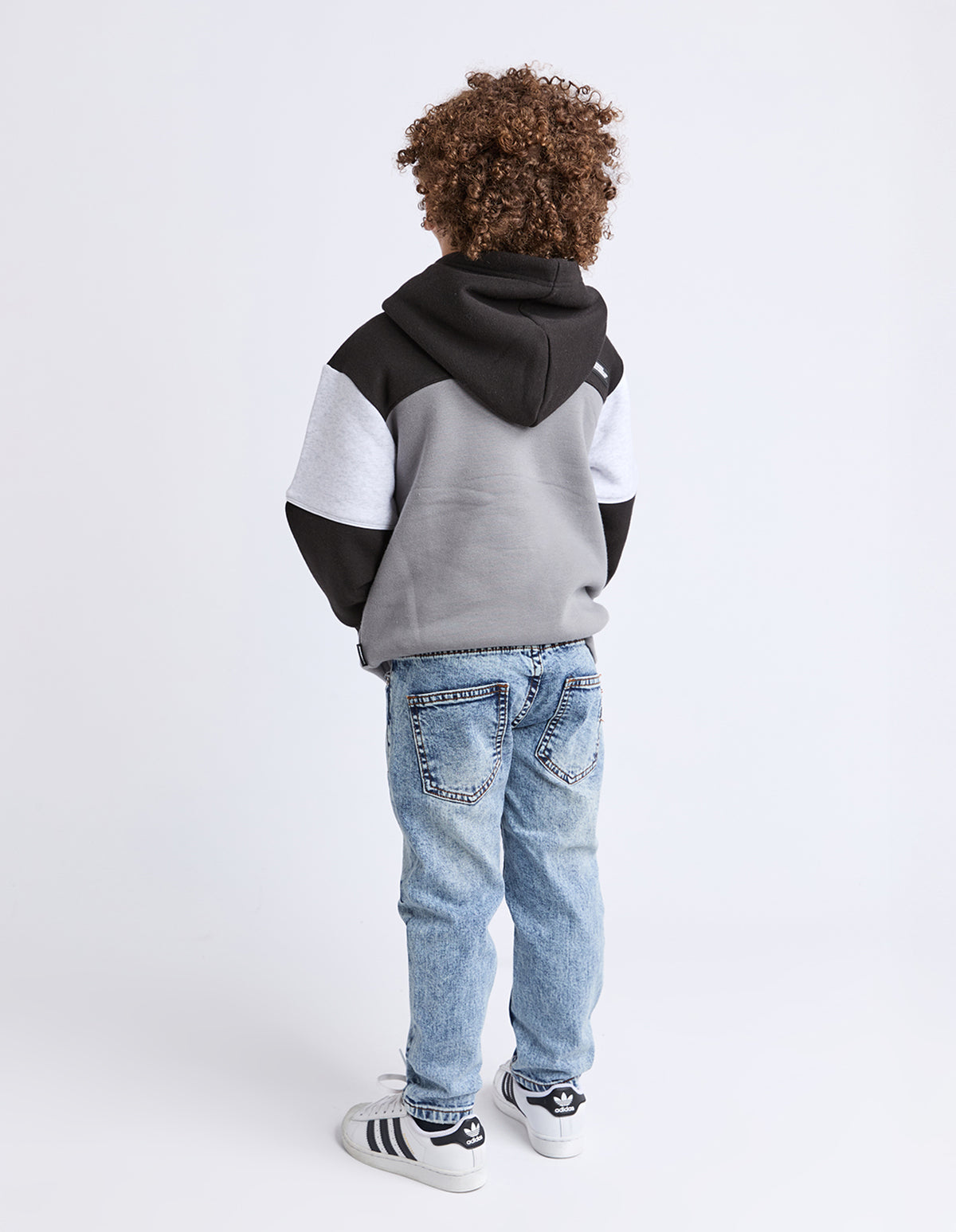 Kids Pitch Hoodie Charcoal