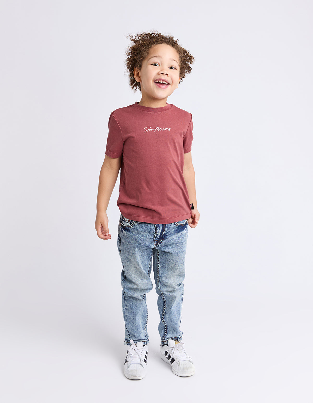 Kids Saint G Tee Crimson