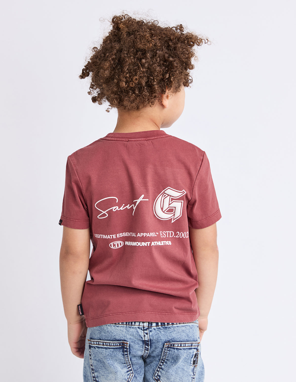 Kids Saint G Tee Crimson