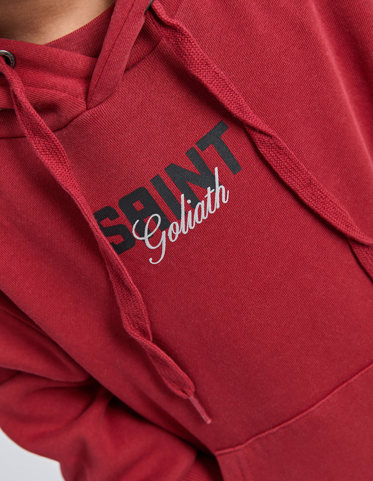 Kids Upside Hoodie Red