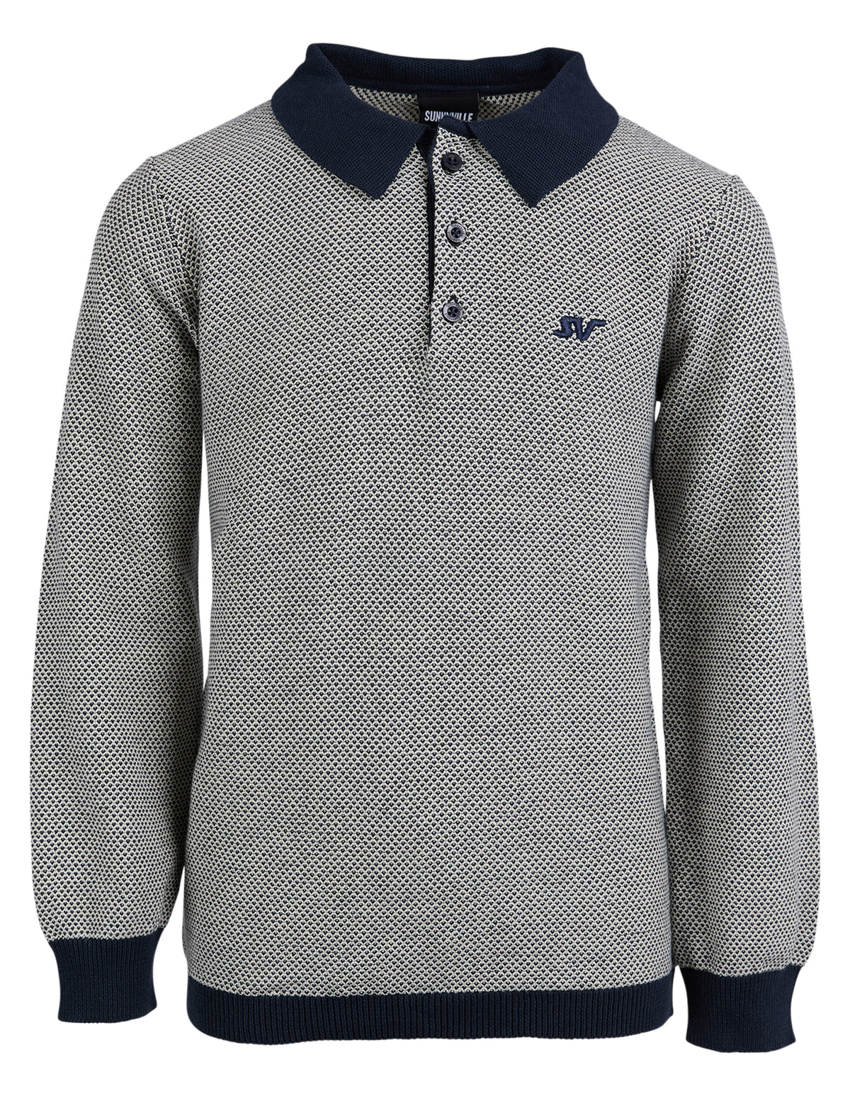 Teen Walker Long Sleeve Polo Blue