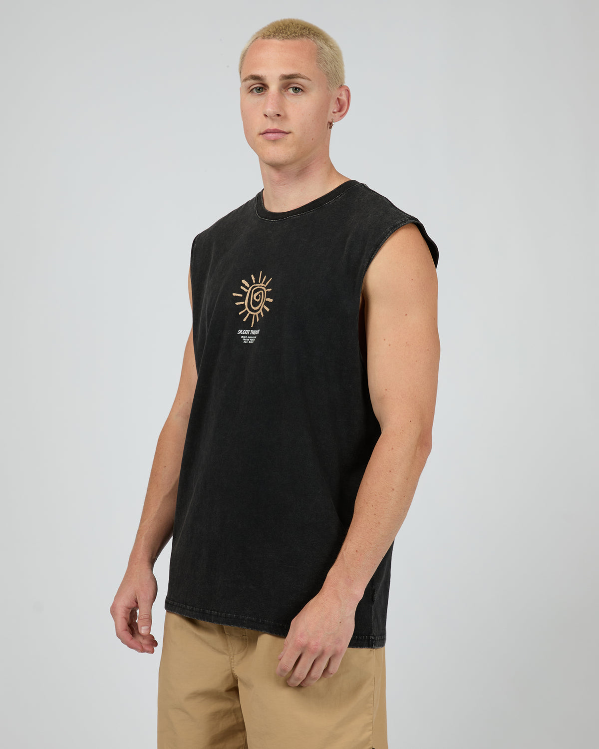 Sunny Muscle Washed Black