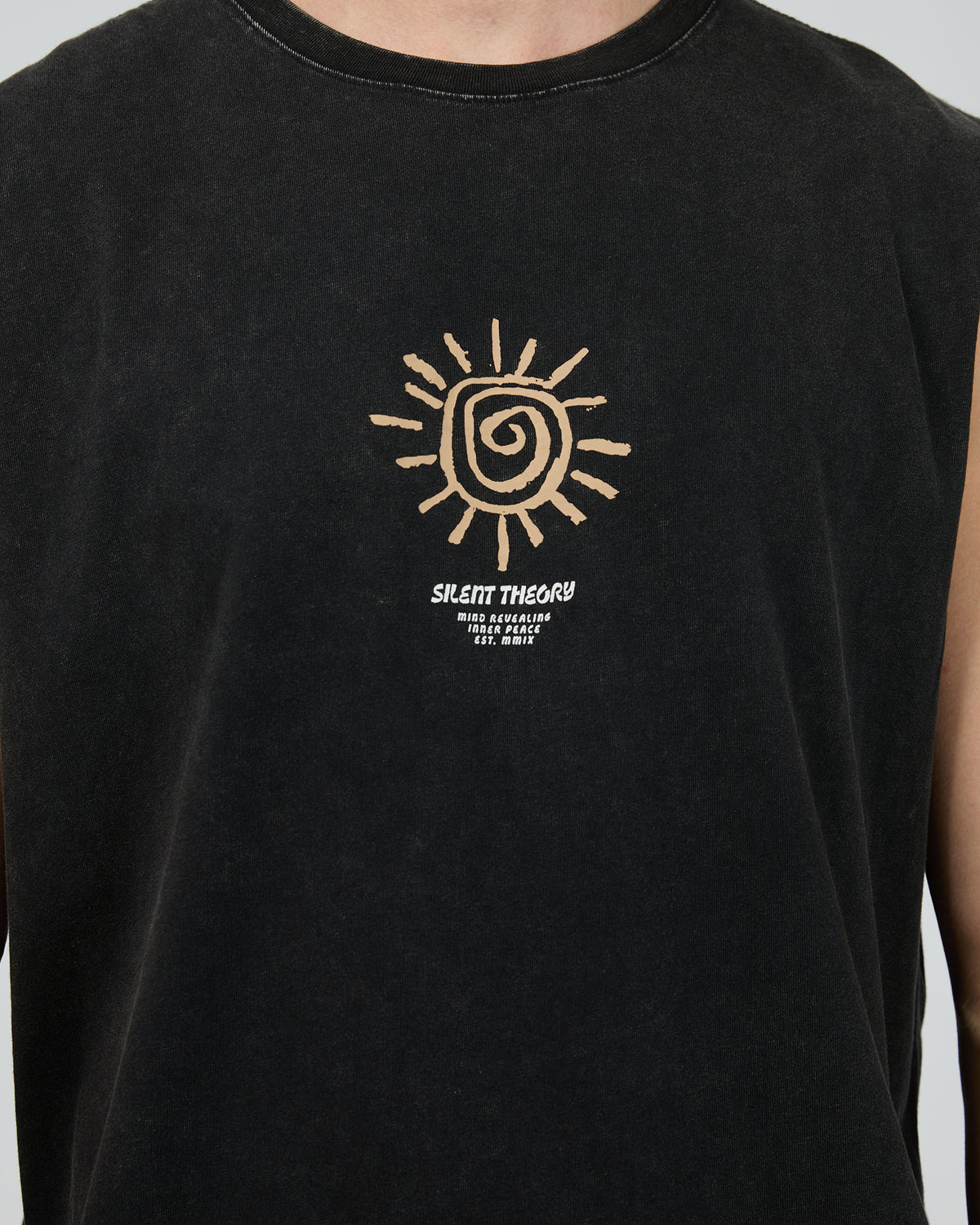 Sunny Muscle Washed Black
