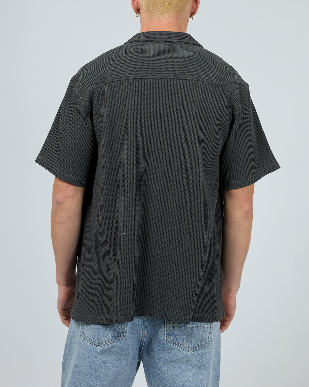 Session Waffle Ss Shirt Charcoal
