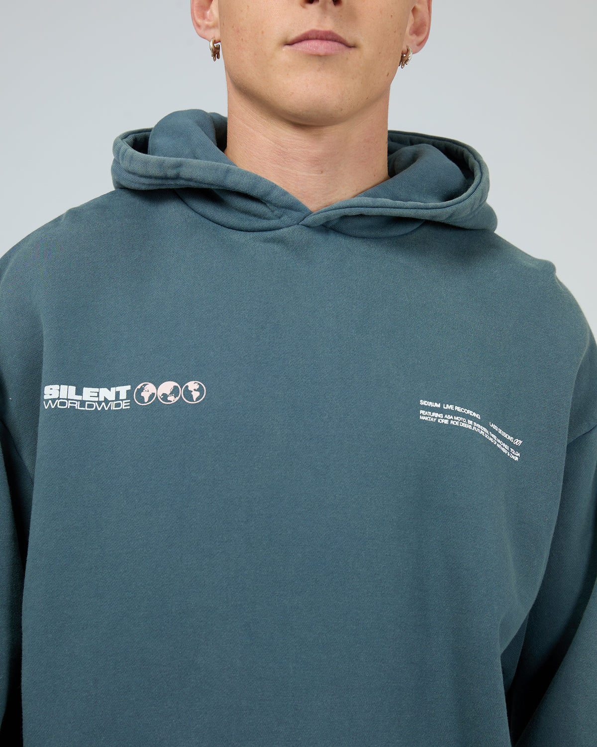 Worldwide Hoodie Blue