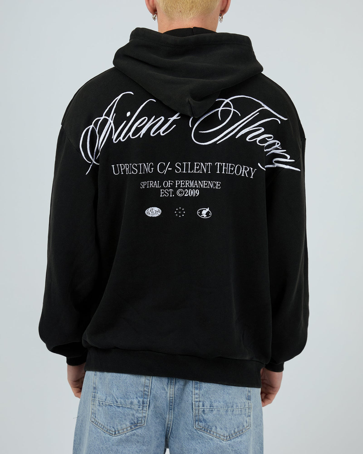 Uprising Hoodie Washed Black