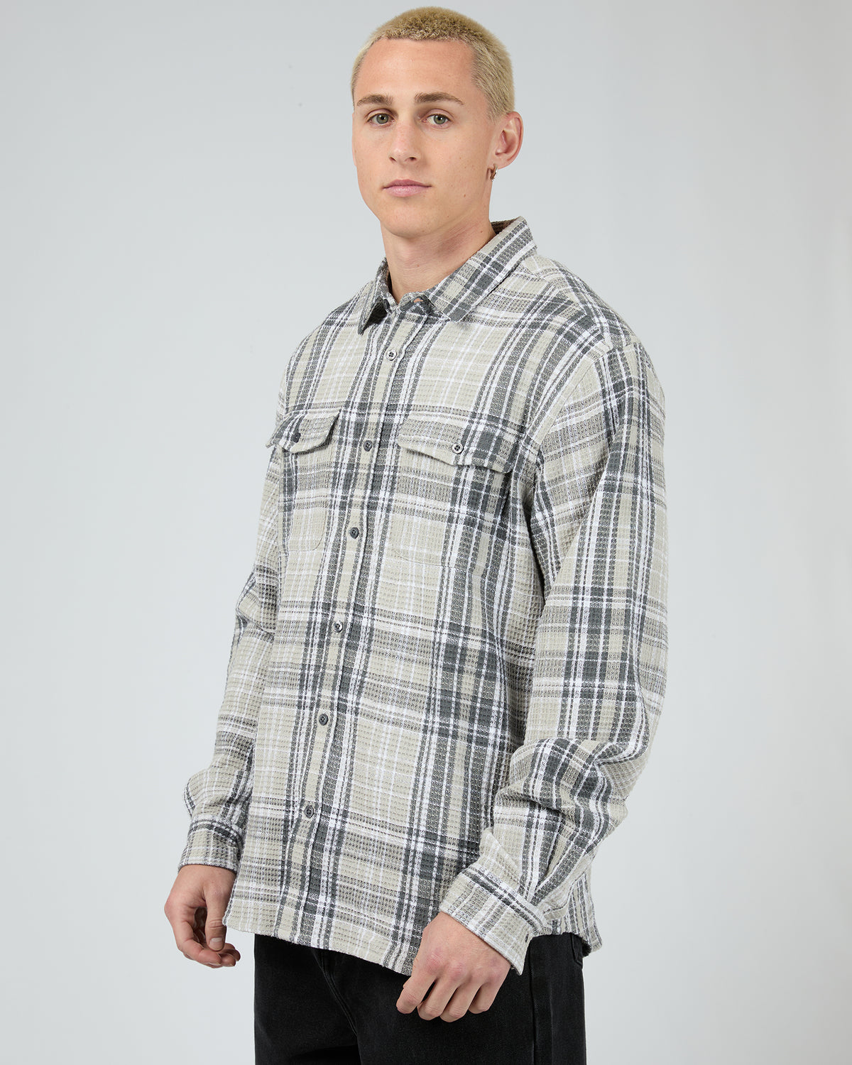 Check Waffle Shirt Multicoloured
