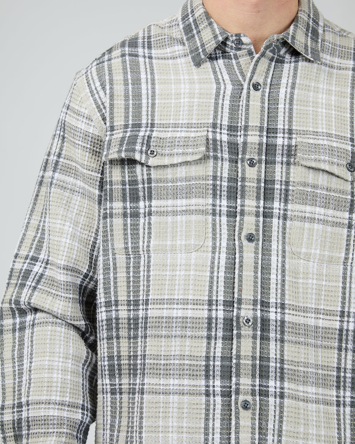 Check Waffle Shirt Multicoloured