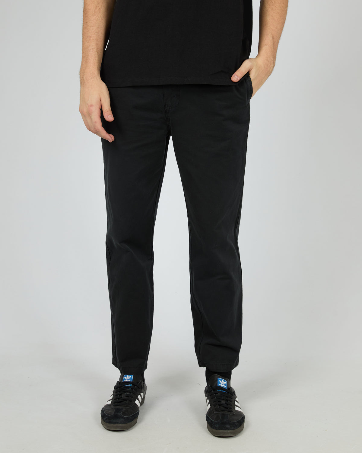 Relaxed Straight Chino Black