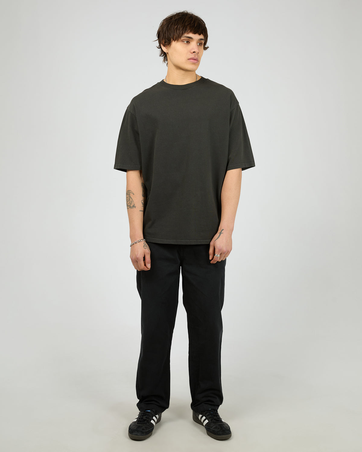 Relaxed Straight Chino Black