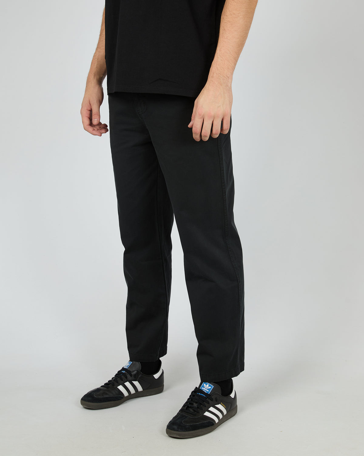 Relaxed Straight Chino Black