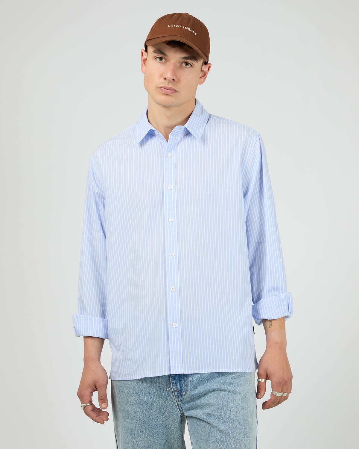 Evo Stripe Shirt Blue
