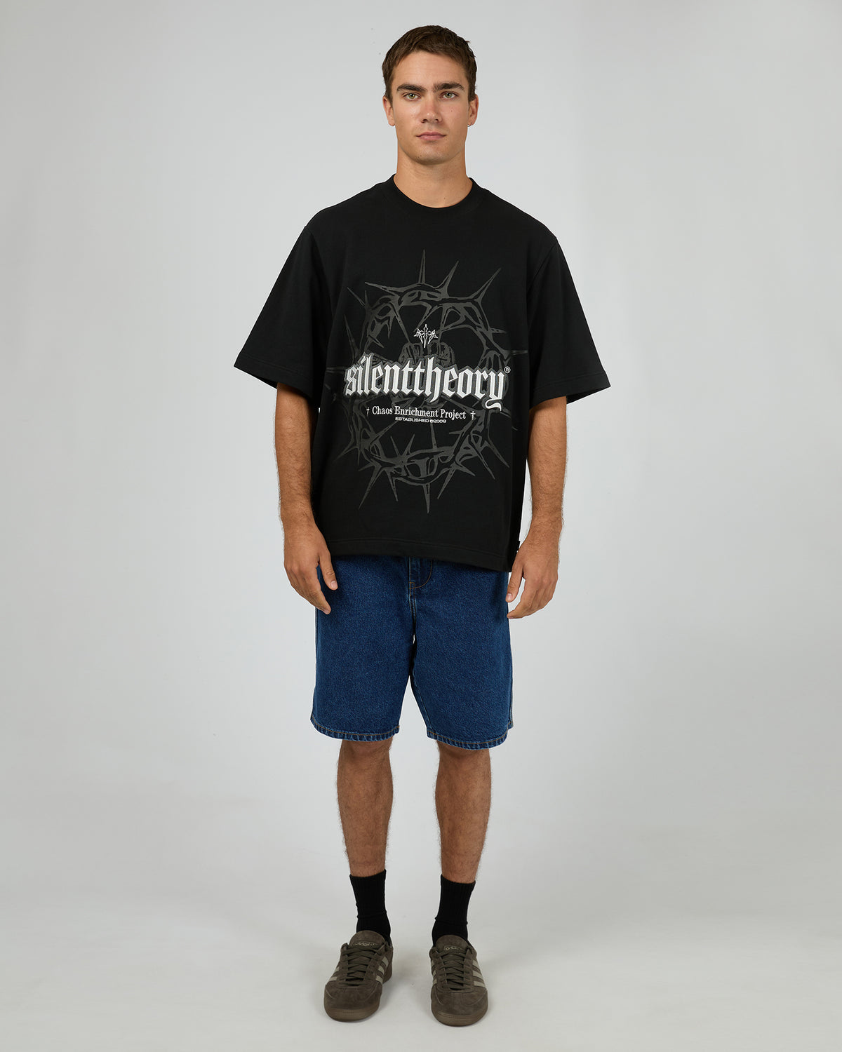 Chaos Fleece Tee Black