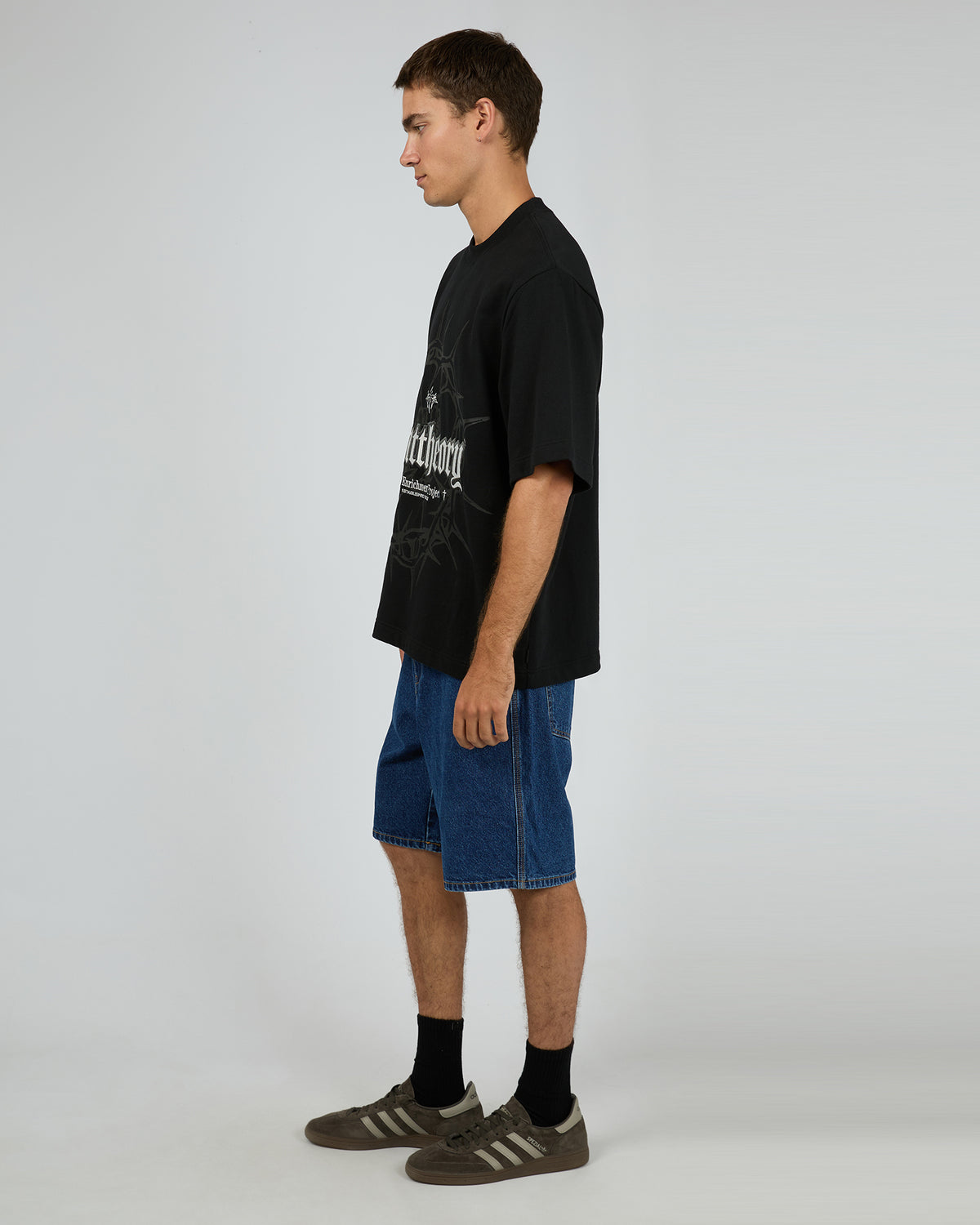 Chaos Fleece Tee Black