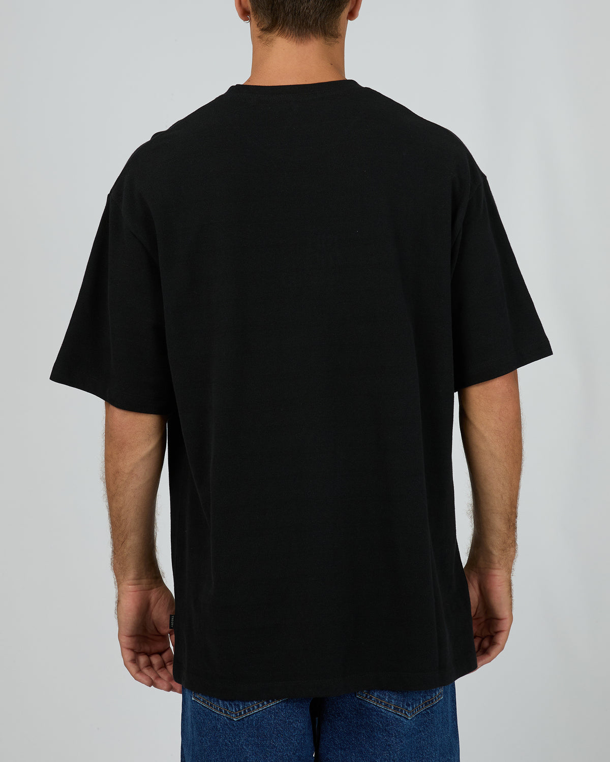 Textured Emb Tee Black