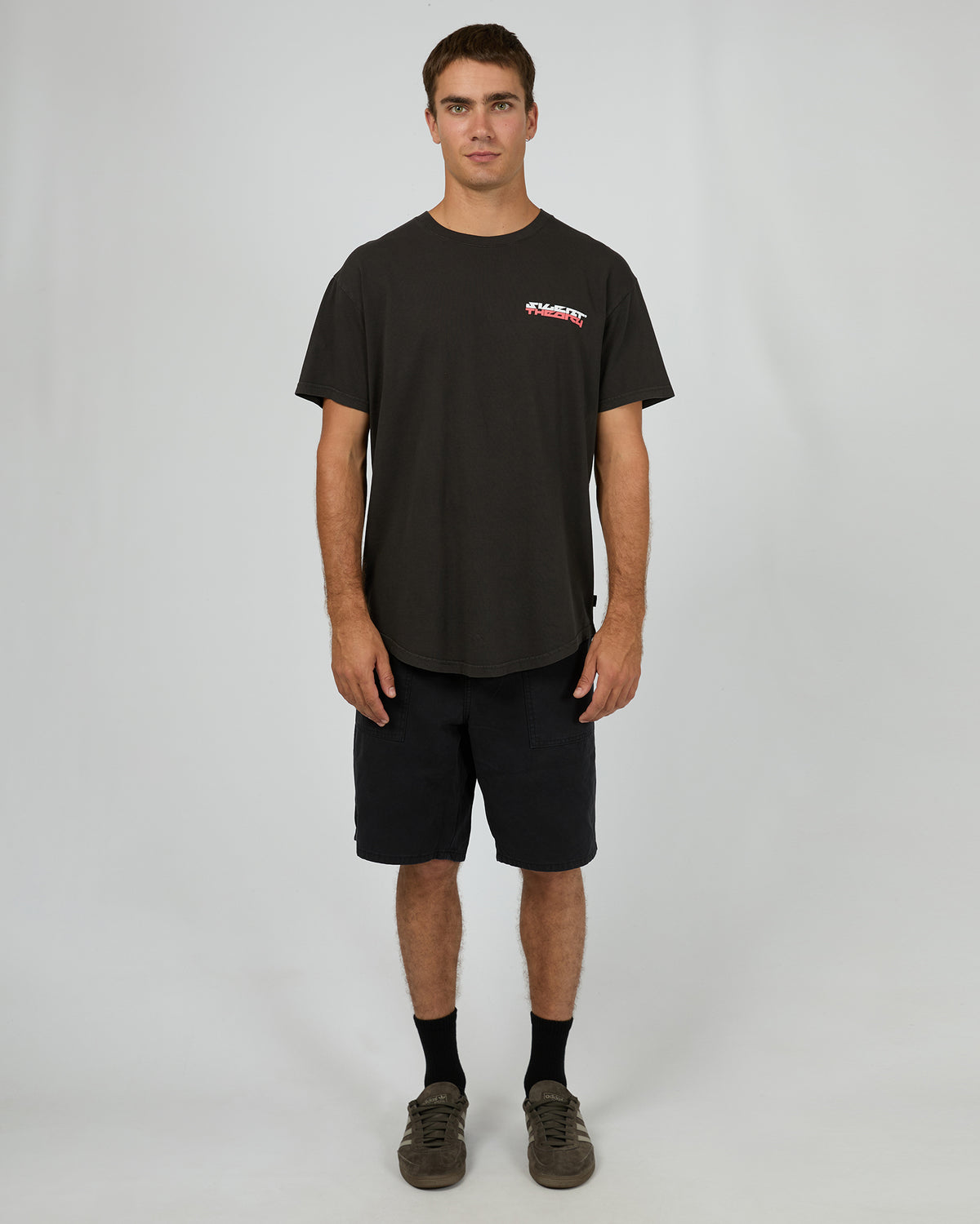 Rail Scoop Tee Charcoal