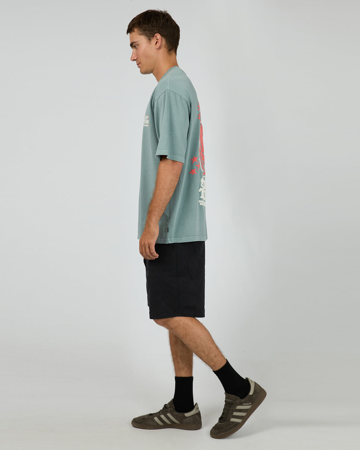 World Burn Box Tee Steel