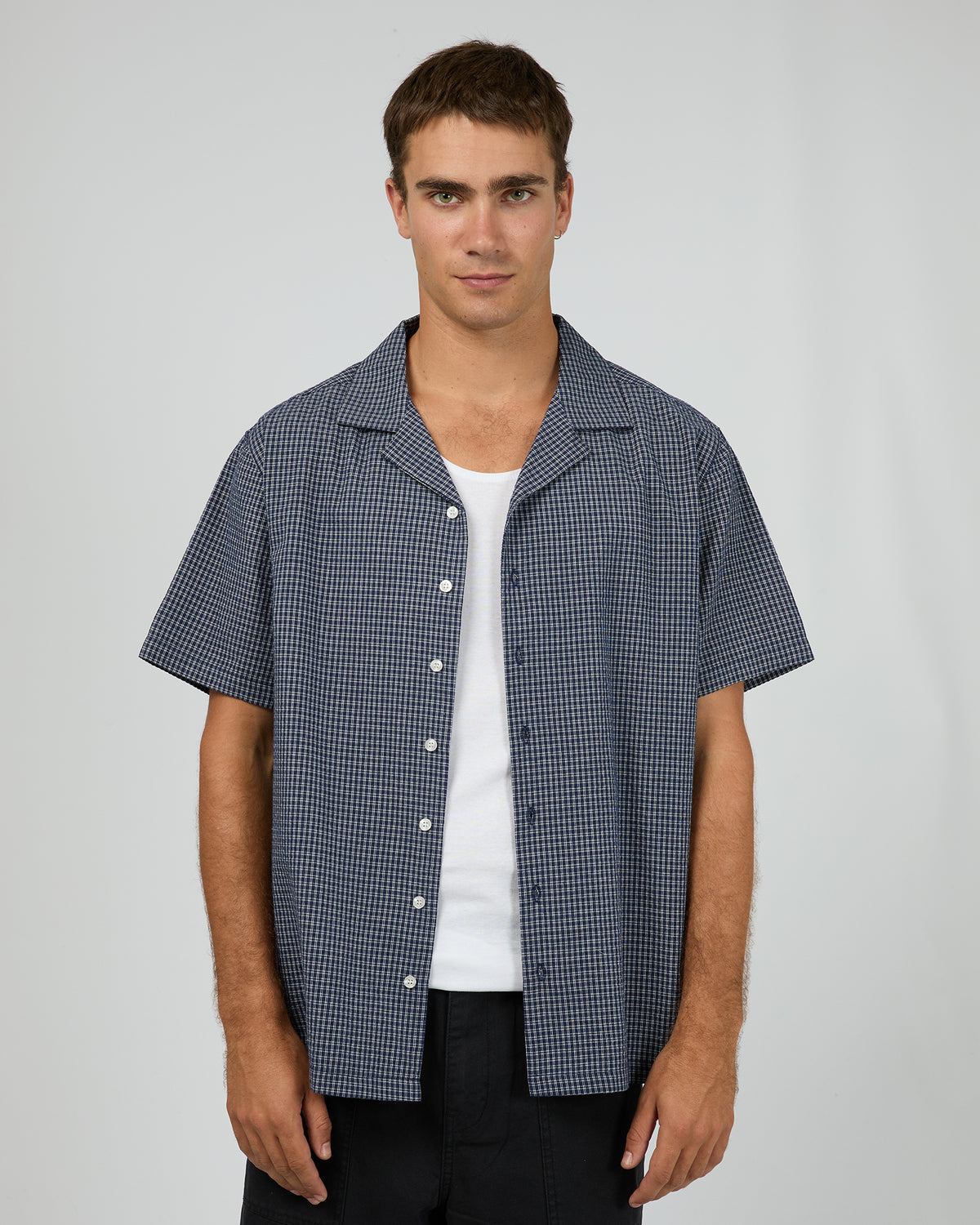 Flinders Short Sleeve Shirt Navy