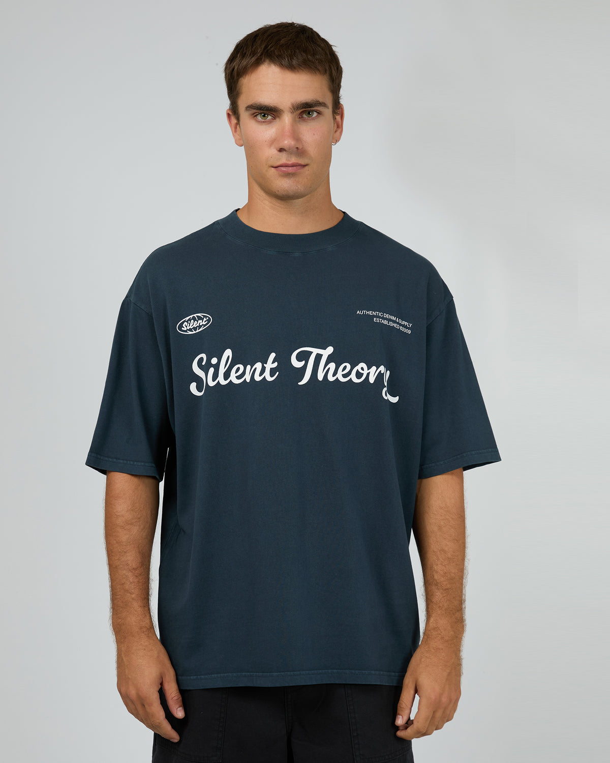 Authentic Box Tee Navy