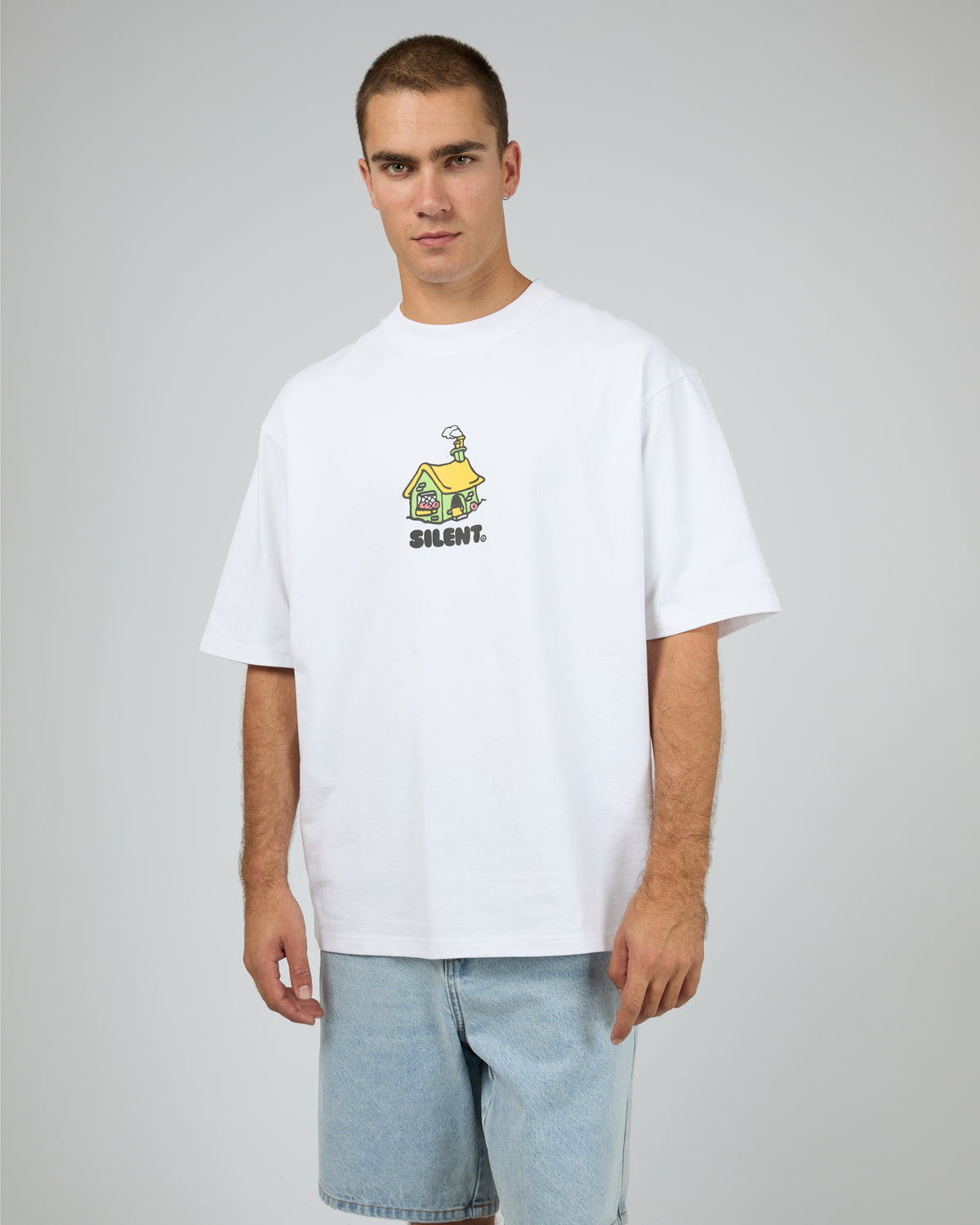 Cottage Box Tee White