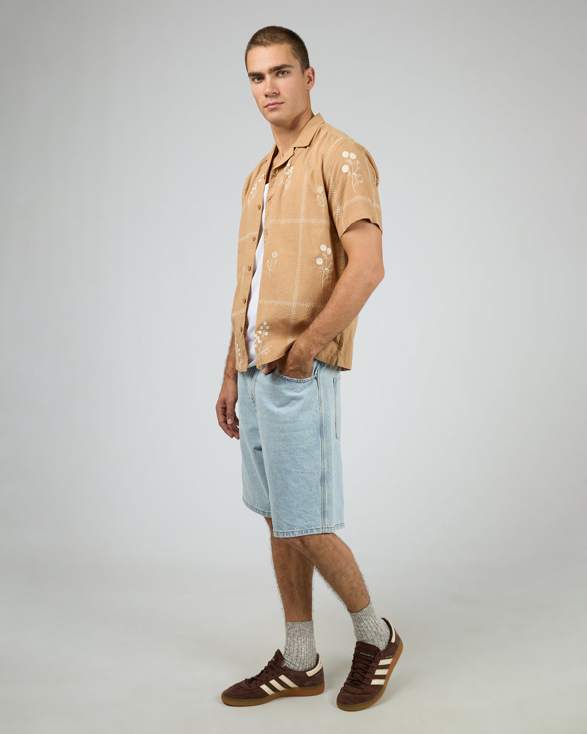 Plains Short Sleeve Shirt Tan