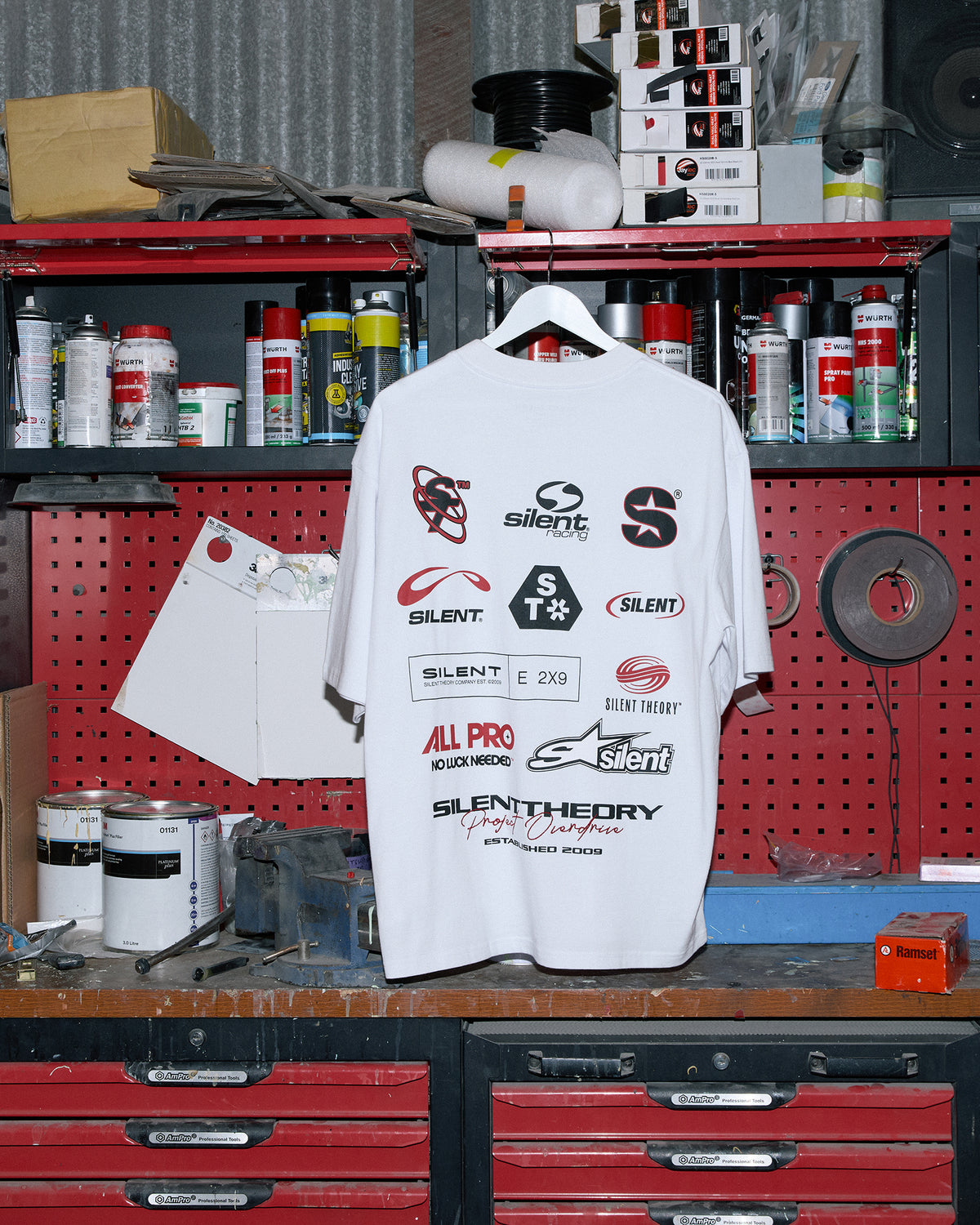 Redline Tee White
