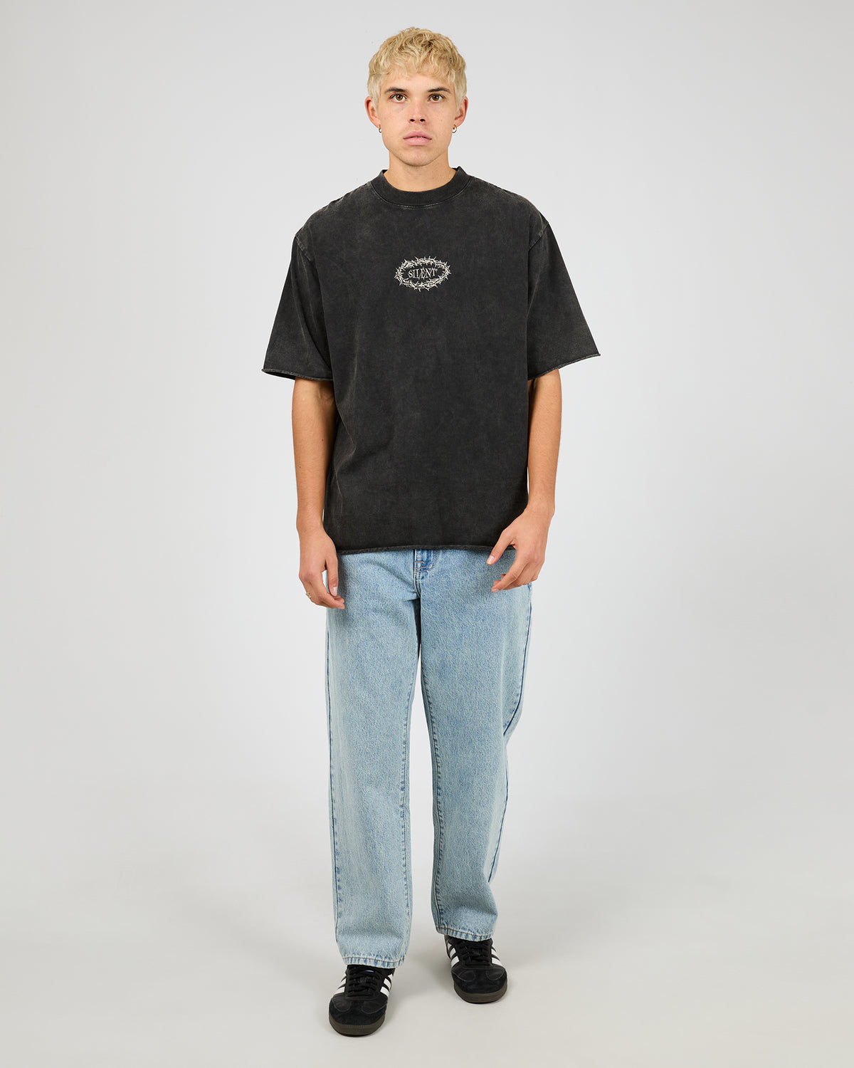 Cipher Tee Washed Black