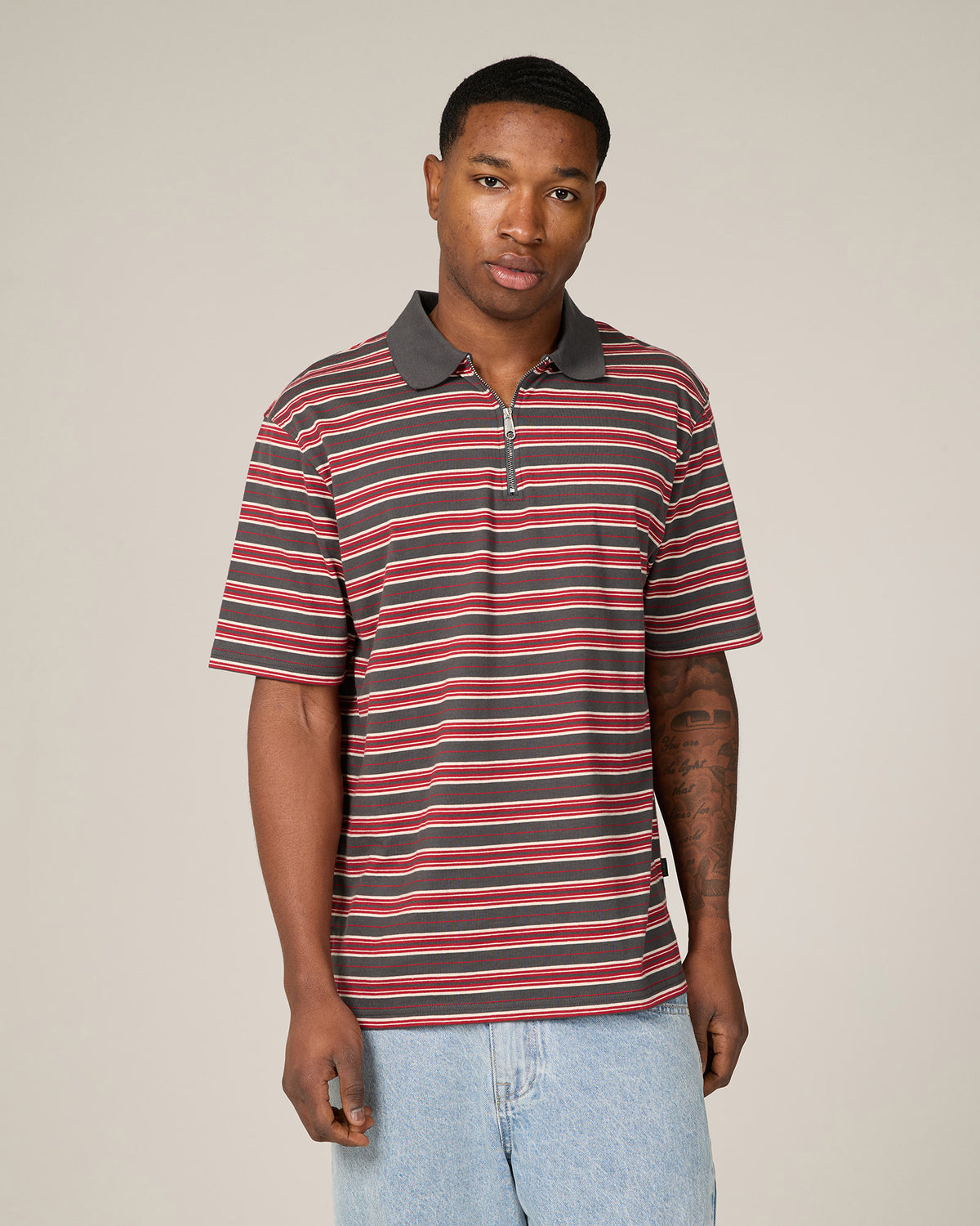 Zip Polo Navy