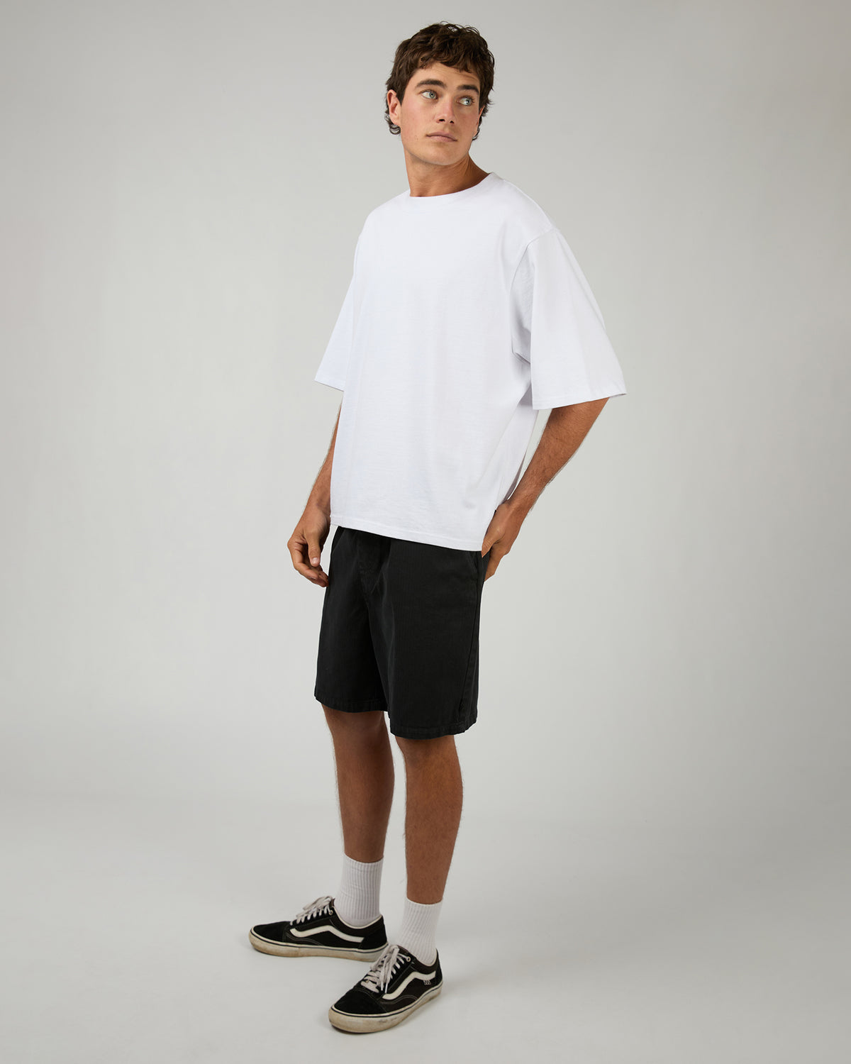 Herringbone Short Black