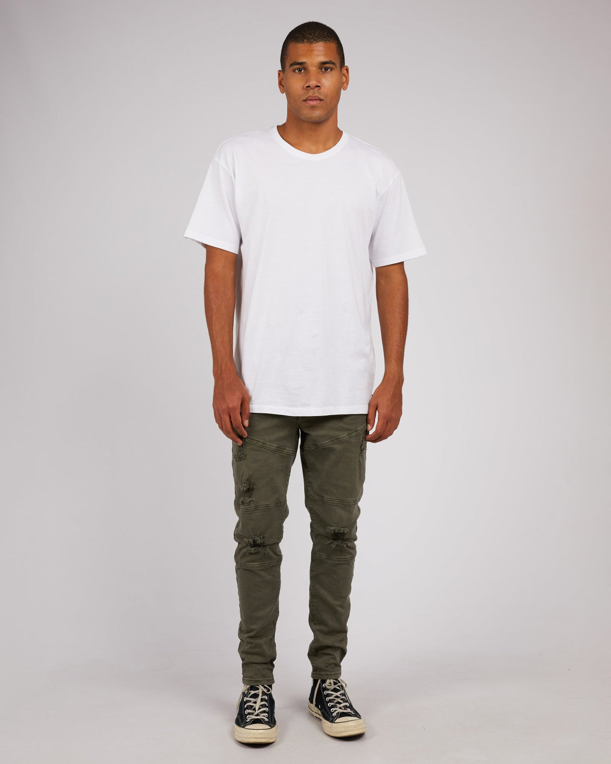 Soho Jean Trashed Khaki