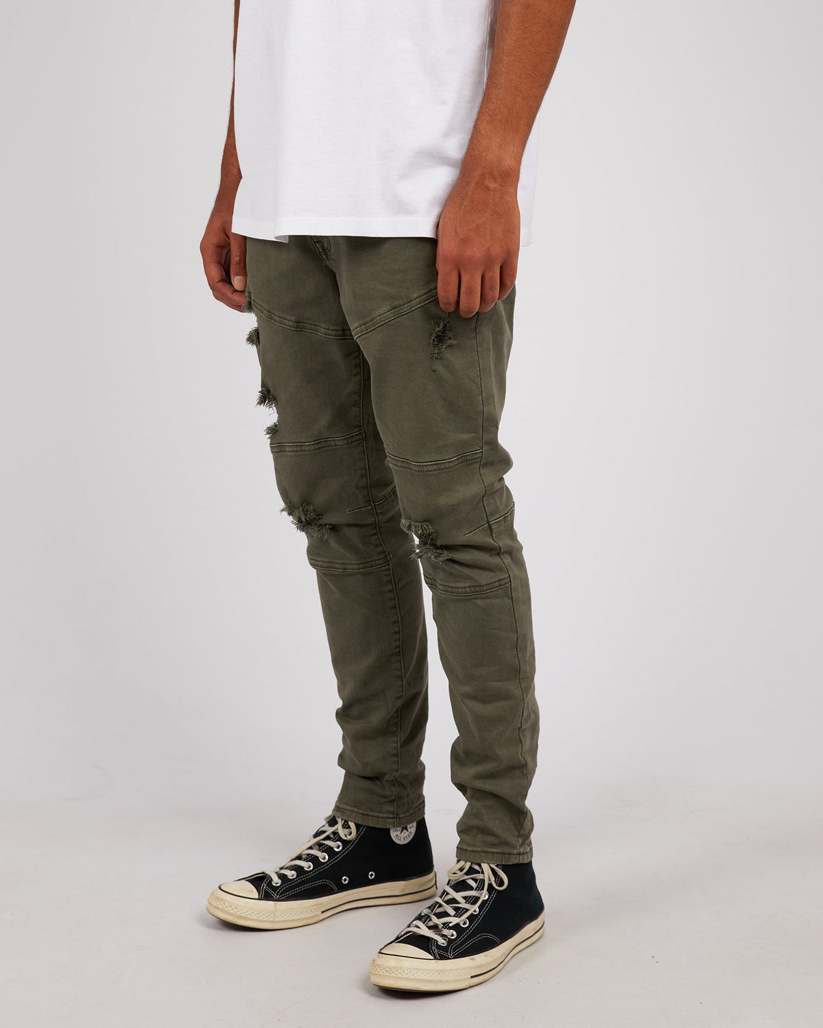 Soho Jean Trashed Khaki