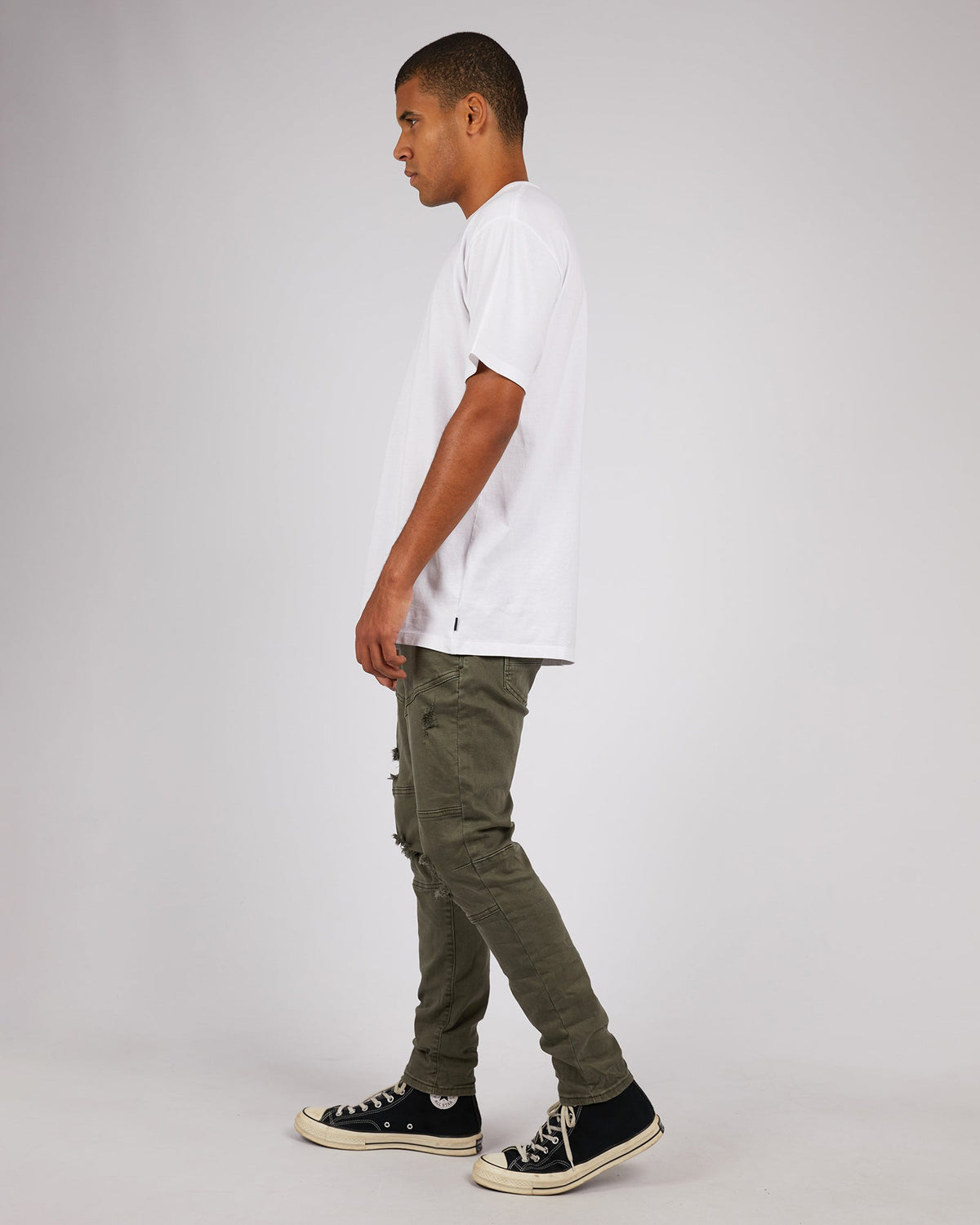 Soho Jean Trashed Khaki