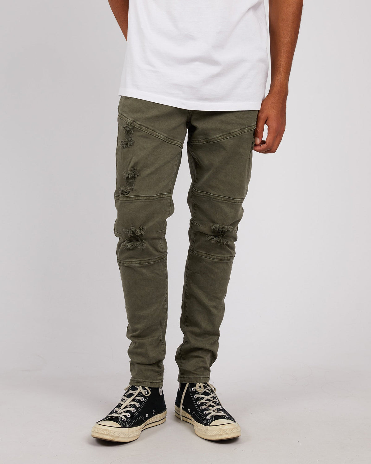 Soho Jean Trashed Khaki