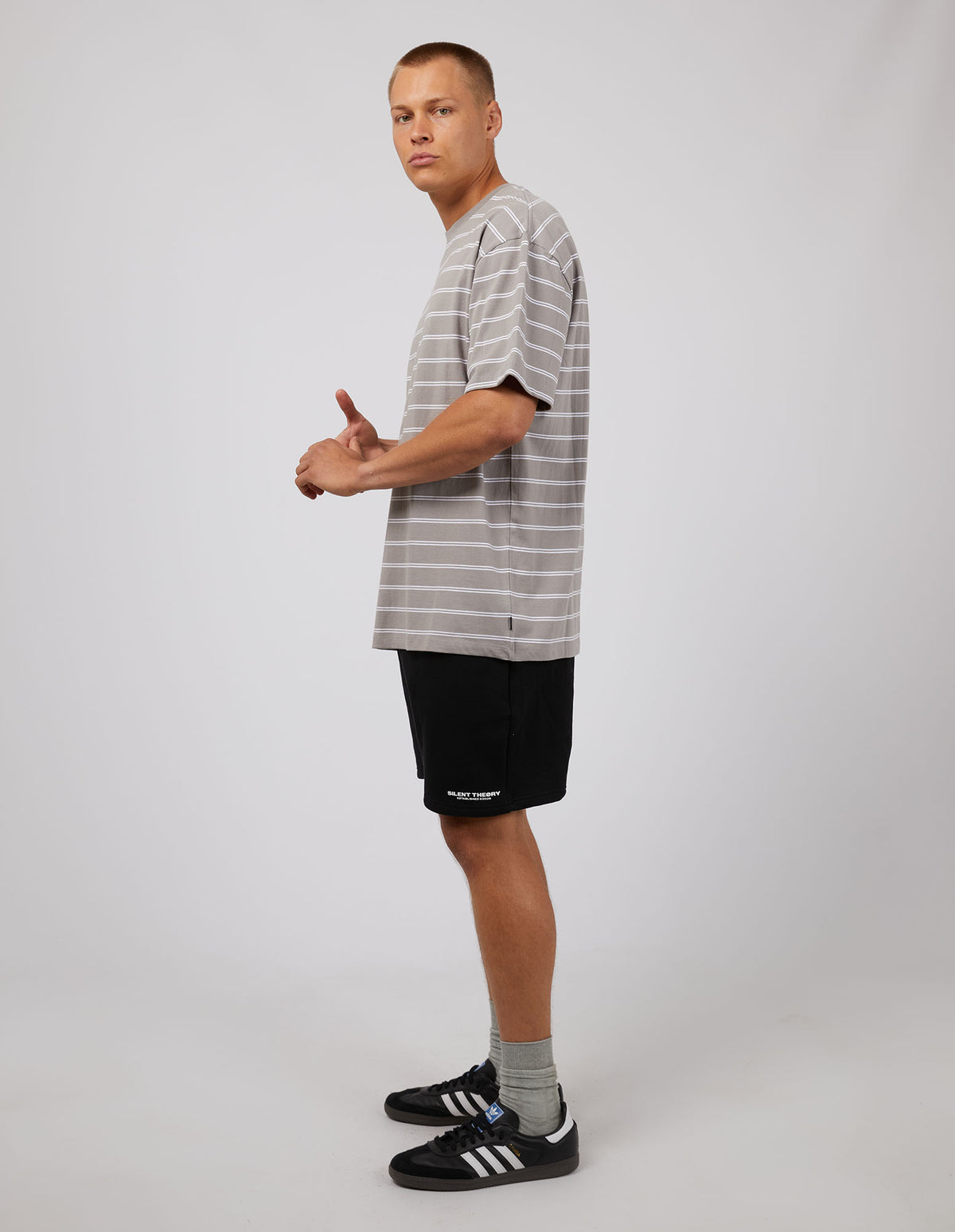 Essential Theory Stripe Tee Grey