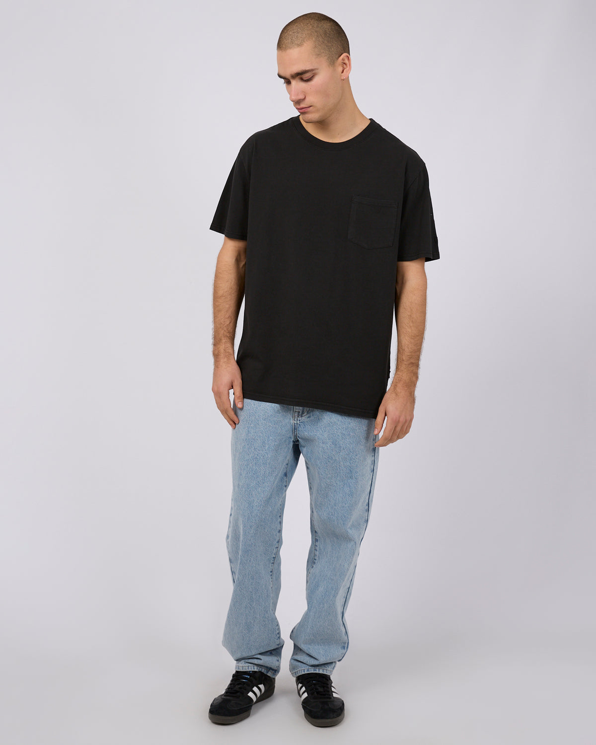 Surplus Pocket Tee Washed Black